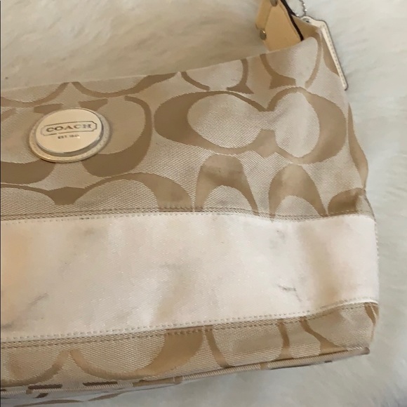Coach | signature stripe monogram hobo bag - Picture 3 of 16